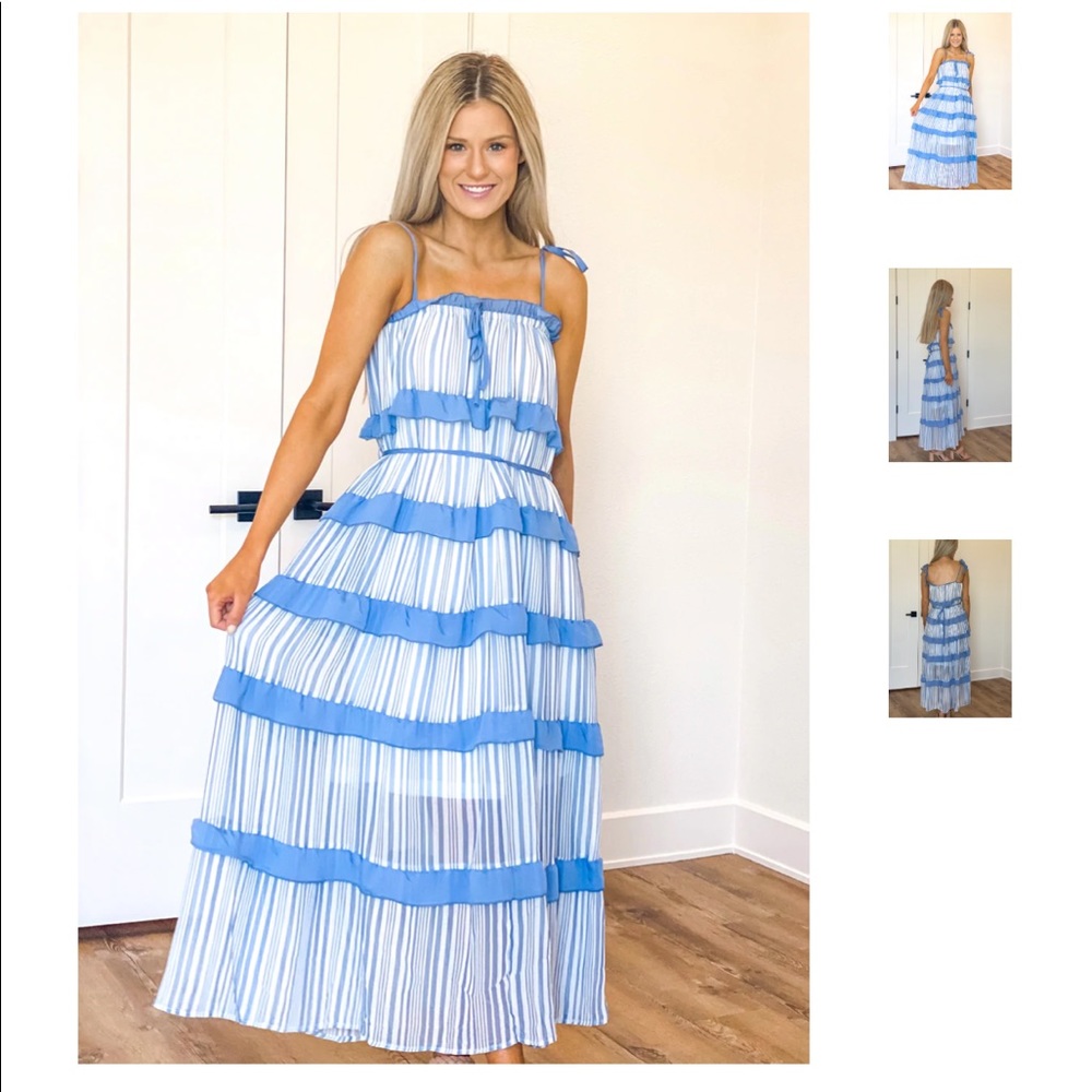 Blue + White Dress
